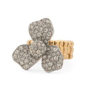 LELE SADOUGHI crystal Pave Trillium Stretch Ring